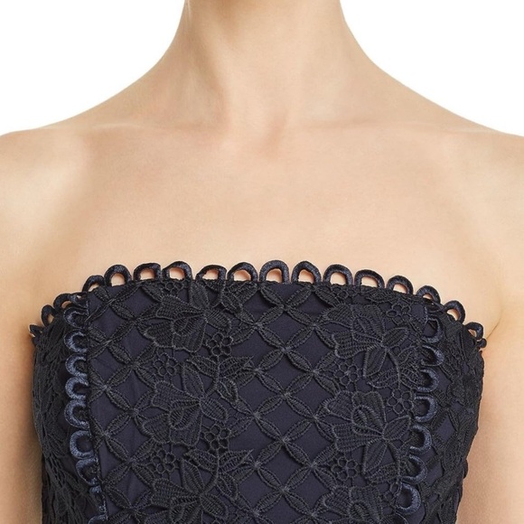 Keepsake The Label Lovable Strapless Lace High-low Evening Maxi Gown Dress Small - Picture 5 of 16